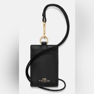 Black Coach Id Lanyard